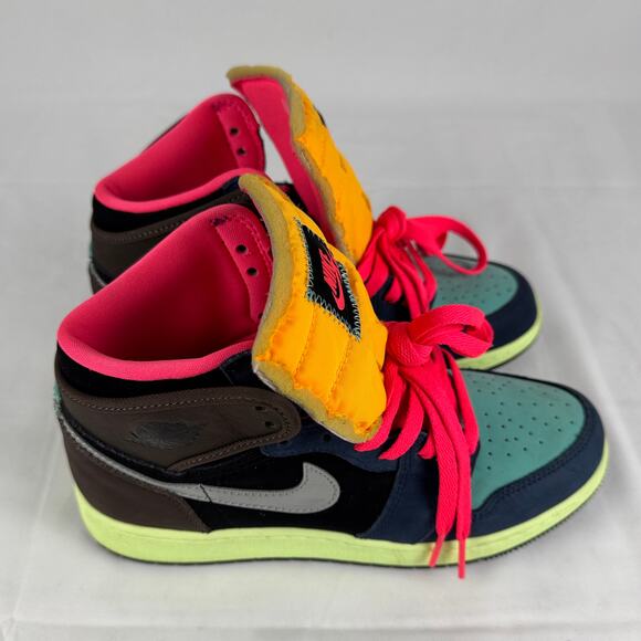 Nike Air Jordan 1 Retro High OG Bio Hack Men’s 6.5Y Women’s 8 Vibrant Multicolor - Picture 8 of 16
